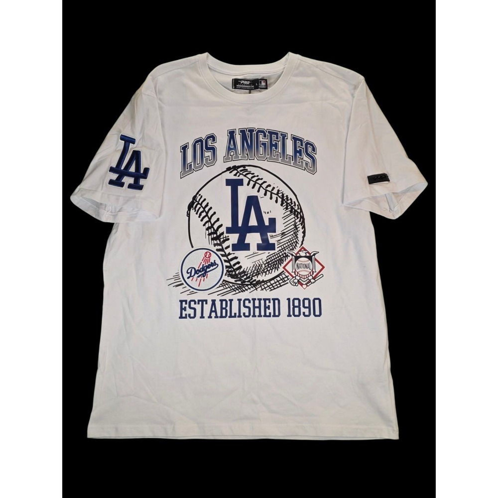 Pro Standard Baseball T-Shirt Mens Size L White Los Angeles Dodgers New w/ Tags